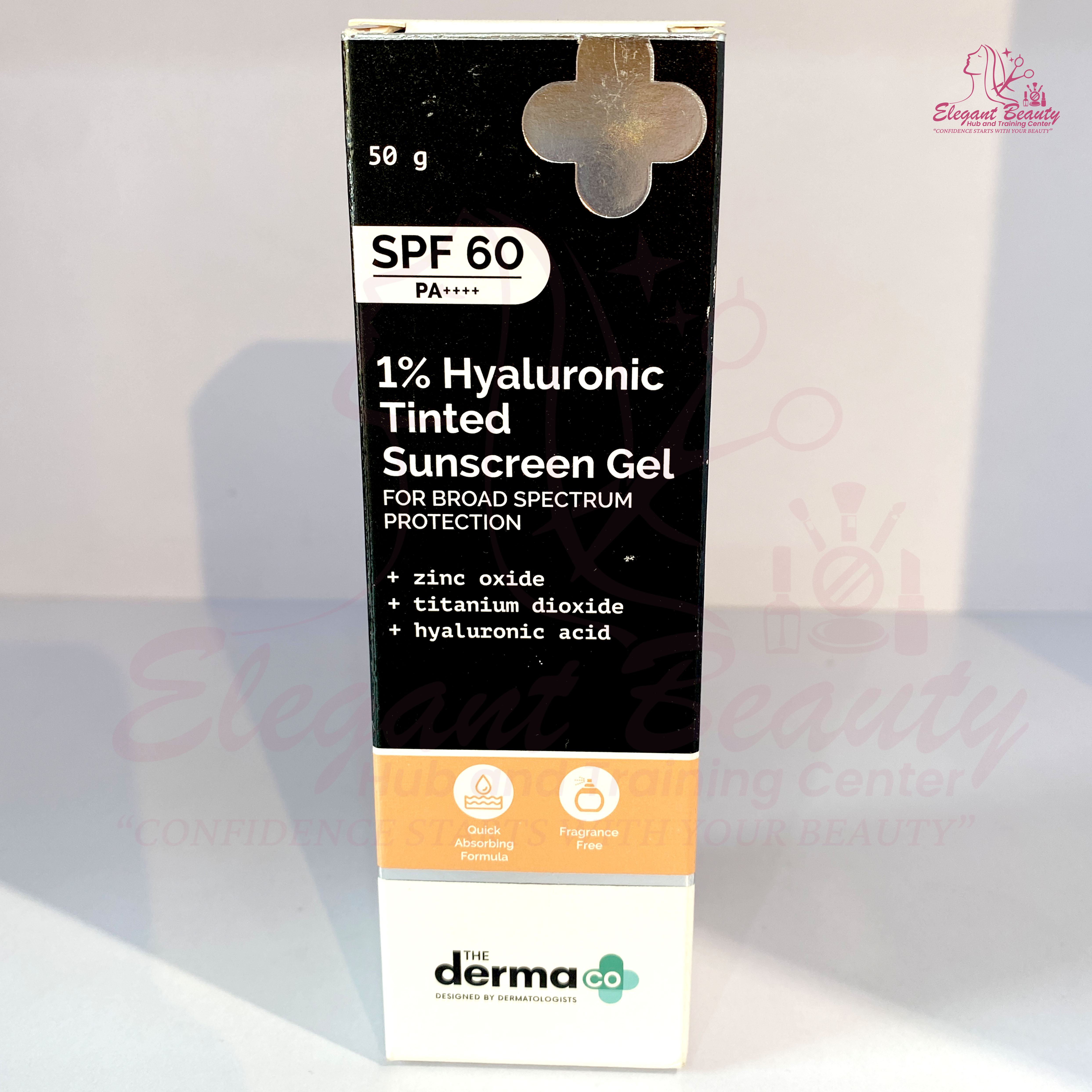 The  Derma 1% Hyaluronic Tinted Sunscreen Gel